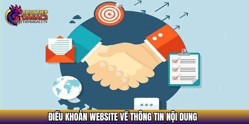 Điều khoản website về thông tin nội dung